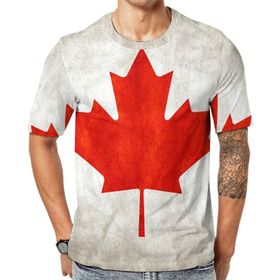 AILLOSA Flag-100 Baskılı Desenli Kısa Kollu Unisex T-shirt