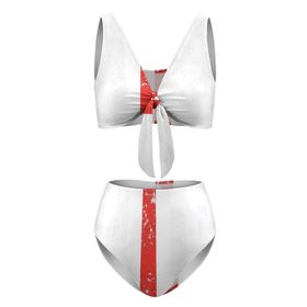AILLOSA FLAG-101 Balensiz Yüksek Belli Kadın Bikini Set