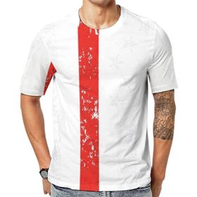 AILLOSA Flag-101 Baskılı Desenli Kısa Kollu Unisex T-shirt