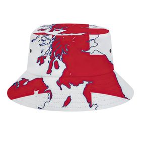 AILLOSA Flag-102 3D Desen Unisex Balıkçı Şapka