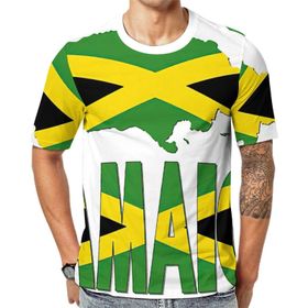 AILLOSA Flag-105 Baskılı Desenli Kısa Kollu Unisex T-shirt