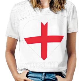 AILLOSA FLAG-109 Tamamı Baskılı Kısa Kollu Yuvarlak Yaka Kadın T-shirt