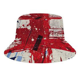 AILLOSA Flag-112 3D Desen Unisex Balıkçı Şapka