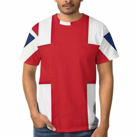 AILLOSA FLAG-114 Baskılı 3D Desen Beden Erkek T-shirt