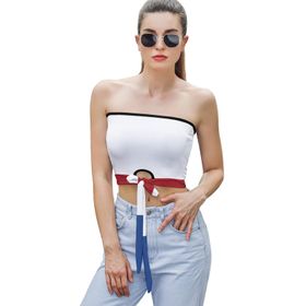 AILLOSA Flag-12 Tube Askılı Kadın File Top Tank