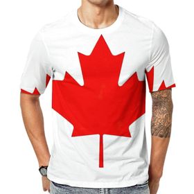 AILLOSA Flag-125 Baskılı Desenli Kısa Kollu Unisex T-shirt
