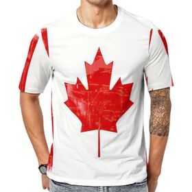 AILLOSA Flag-126 Baskılı Desenli Kısa Kollu Unisex T-shirt
