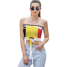 AILLOSA Flag-127 Tube Askılı Kadın File Top Tank
