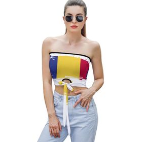 AILLOSA Flag-128 Tube Askılı Kadın File Top Tank