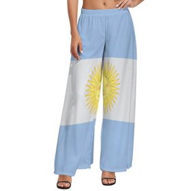 AILLOSA FLAG-134 Yüksek Bel Geniş Paça Bol Gündelik Kadın Pantolon