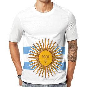 AILLOSA Flag-137 Baskılı Desenli Kısa Kollu Unisex T-shirt