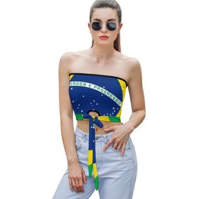 AILLOSA Flag-139 Tube Askılı Kadın File Top Tank