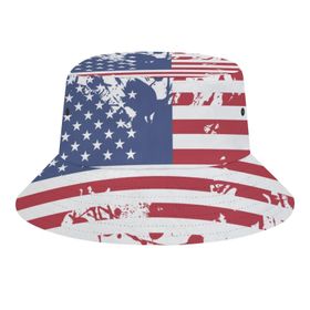 AILLOSA Flag-14 3D Desen Unisex Balıkçı Şapka