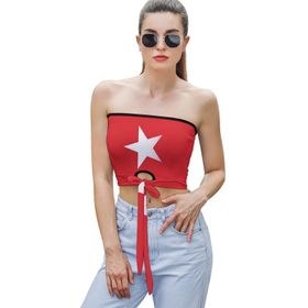 AILLOSA Flag-141 Tube Askılı Kadın File Top Tank