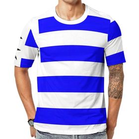 AILLOSA Flag-149 Baskılı Desenli Kısa Kollu Unisex T-shirt