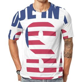 AILLOSA Flag-15 Baskılı Desenli Kısa Kollu Unisex T-shirt