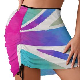 AILLOSA FLAG-152 Cover Up Sarma Etek Bikini Havlu Tarz Plaj Elbisesi
