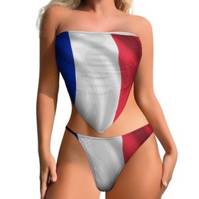 AILLOSA FLAG-153 Karın Kontrolü İki Parça Kadın Bikini Seti