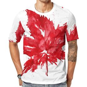 AILLOSA Flag-157 Baskılı Desenli Kısa Kollu Unisex T-shirt