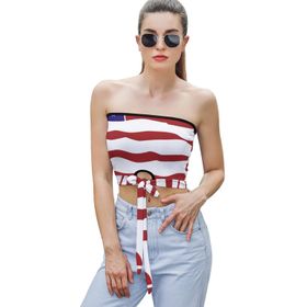 AILLOSA Flag-159 Tube Askılı Kadın File Top Tank