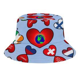 AILLOSA Flag-16 3D Desen Unisex Balıkçı Şapka