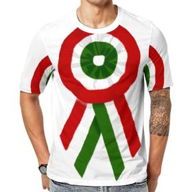 AILLOSA Flag-170 Baskılı Desenli Kısa Kollu Unisex T-shirt