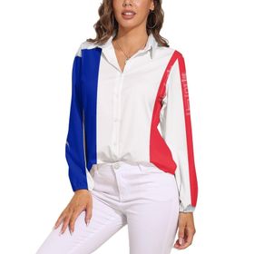 AILLOSA FLAG-173 V Yaka Kadın Bluz