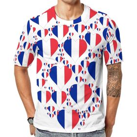 AILLOSA Flag-174 Baskılı Desenli Kısa Kollu Unisex T-shirt