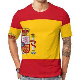 AILLOSA Flag-178 Baskılı Desenli Kısa Kollu Unisex T-shirt