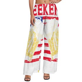 AILLOSA FLAG-184 Yüksek Bel Geniş Paça Bol Gündelik Kadın Pantolon