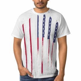 AILLOSA FLAG-185 3D Baskılı Desenli Kısa Kollu Erkek T-shirt
