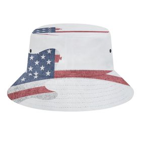 AILLOSA Flag-21 3D Desen Unisex Balıkçı Şapka