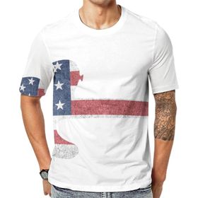 AILLOSA Flag-21 Baskılı Desenli Kısa Kollu Unisex T-shirt