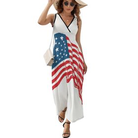 AILLOSA FLAG-22 Askılı Uzun Günlük Kadın Elbise