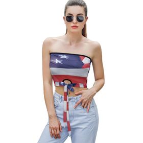 AILLOSA FLAG-23 Seksi File Tüp Üst Yaz Tube Top Tank Tops Askılı Üst Bluz