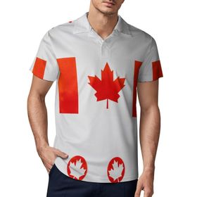 AILLOSA FLAG-29 3D Baskılı Desen Kısa Kollu Polo Yaka Erkek T-shirt