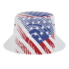 AILLOSA Flag-34 3D Desen Unisex Balıkçı Şapka
