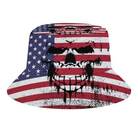 AILLOSA Flag-36 3D Desen Unisex Balıkçı Şapka
