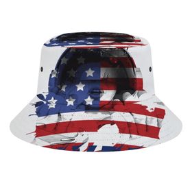 AILLOSA Flag-41 3D Desen Unisex Balıkçı Şapka
