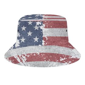 AILLOSA Flag-48 3D Desen Unisex Balıkçı Şapka