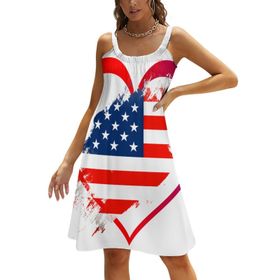 AILLOSA FLAG-52 Askılı Uzun Günlük Kadın Elbise