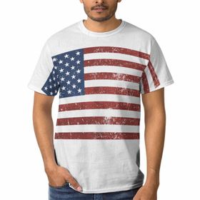 AILLOSA FLAG-73 3D Baskılı Desenli Kısa Kollu Erkek T-shirt