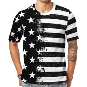 AILLOSA Flag-76 Baskılı Desenli Kısa Kollu Unisex T-shirt