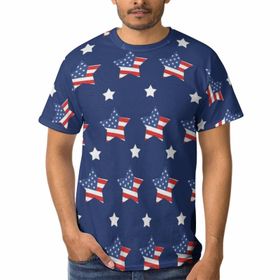 AILLOSA FLAG-77 3D Baskılı Desenli Kısa Kollu Erkek T-shirt
