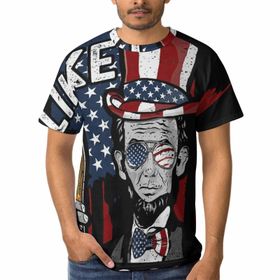 AILLOSA FLAG-87 3D Baskılı Desenli Kısa Kollu Erkek T-shirt