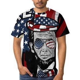 AILLOSA FLAG-87 3D Baskılı Desenli Kısa Kollu Erkek T-shirt