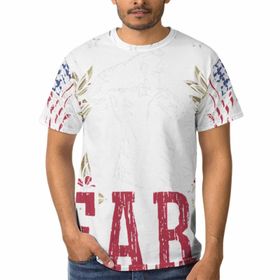 AILLOSA FLAG-89 3D Baskılı Desenli Kısa Kollu Erkek T-shirt