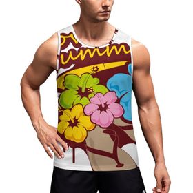 AILLOSA Fun-Top Relax Tembel Hayvan Baskılı Yazlık TH-373 Erkek Atlet