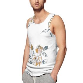 AILLOSA Fun-Top Relax Tembel Hayvan Baskılı Yazlık YH-253 Erkek Atlet