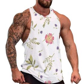 AILLOSA Fun-Top Relax Tembel Hayvan Baskılı Yazlık YH-338 Erkek Atlet